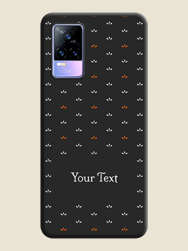 Custom Simple Pattern With Custom Text On Space Black Personalized Soft Matte Phone Covers -Vivo Y73 - alternate view
