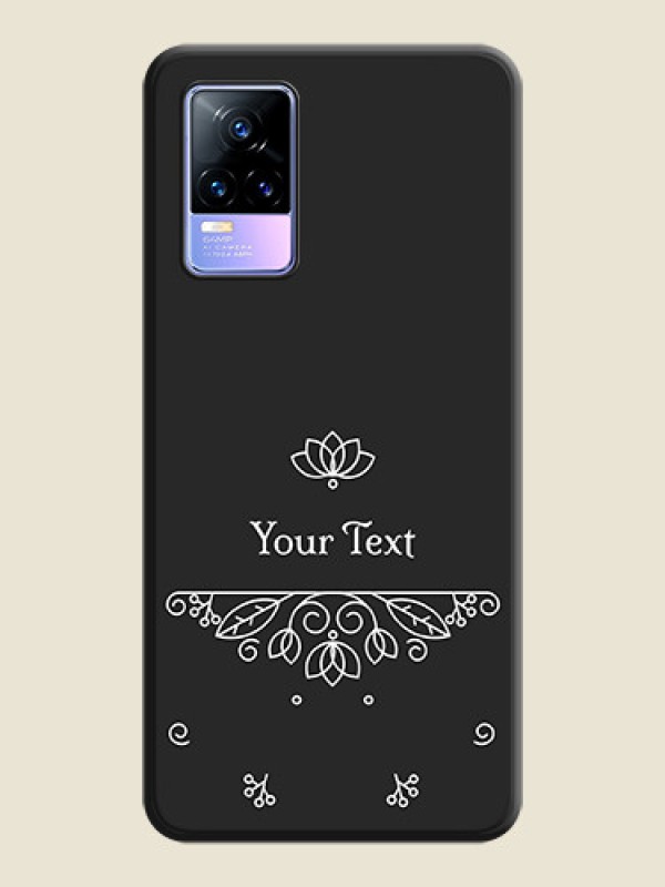 Custom Lotus Garden Custom Text On Space Black Personalized Soft Matte Phone Covers -Vivo Y73 - alternate view