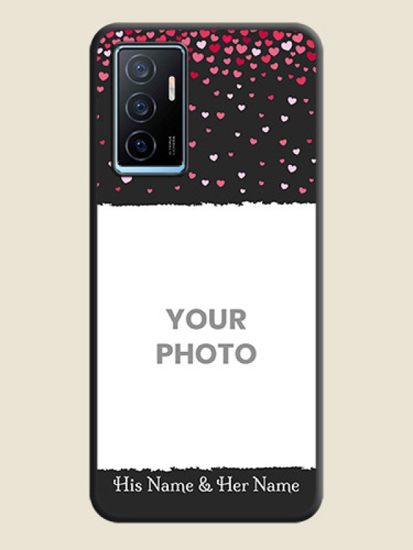 Custom Fall in Love with Your Partner  on Photo on Space Black Soft Matte Phone Cover - Vivo Y75 4G - alternate view