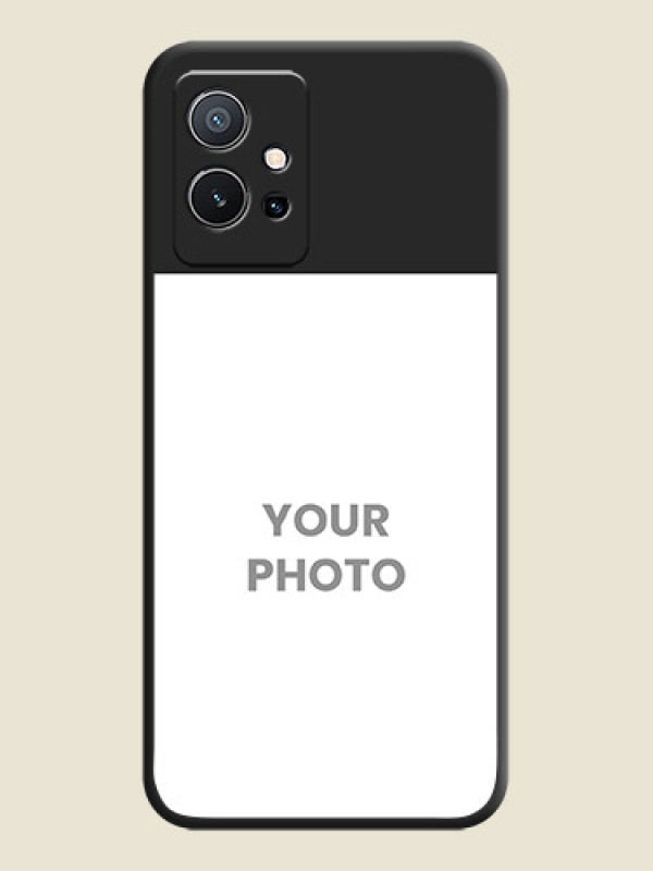 Custom Image Upload With Space Black Color On Custom Soft Matte Mobile Back Cover - Vivo Y75 5G - alternate view