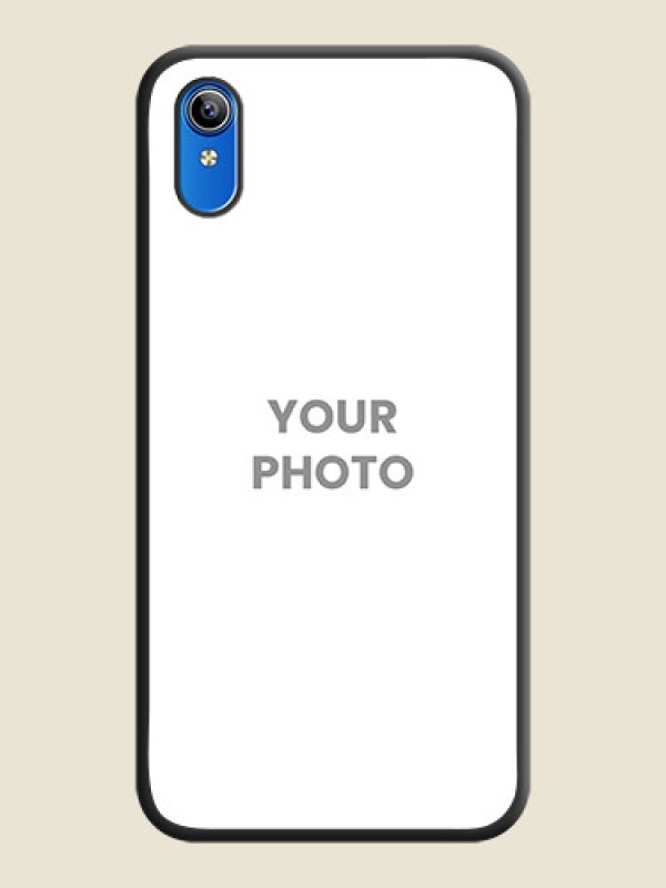 Custom Full Single Pic Upload On Space Black Personalized Soft Matte Phone Covers -Vivo Y91I - alternate view