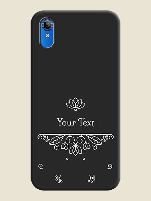 Custom Lotus Garden Custom Text On Space Black Personalized Soft Matte Phone Covers -Vivo Y91I - alternate view