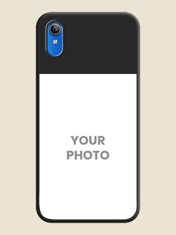 Custom Image Upload With Space Black Color On Custom Soft Matte Mobile Back Cover - Vivo Y91I - alternate view