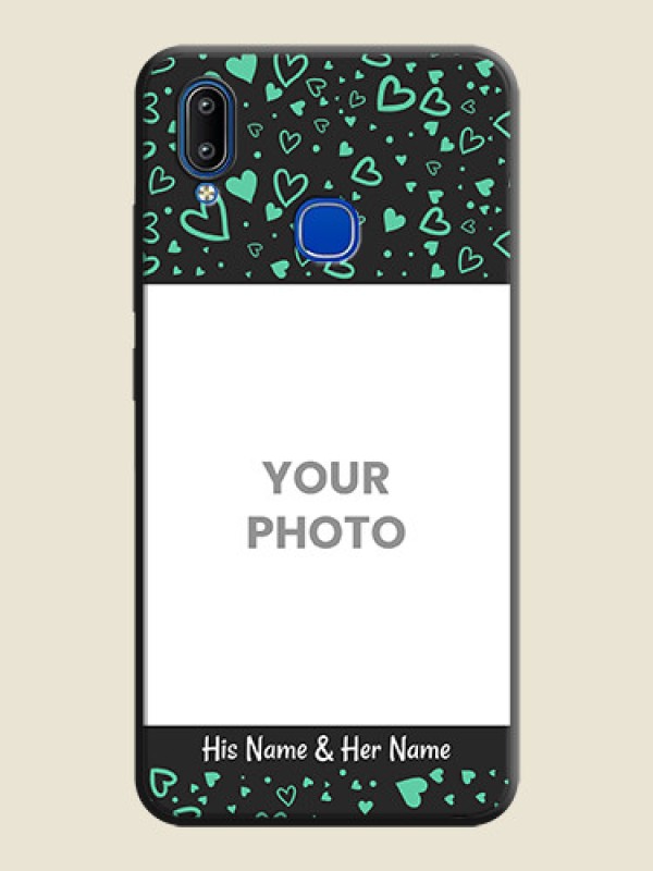 Custom Sea Green Indefinite Love Pattern - Photo on Space Black Soft Matte Mobile Cover - Vivo Y93 - alternate view