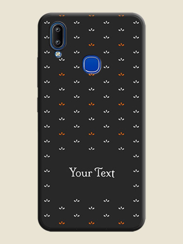 Custom Simple Pattern With Custom Text On Space Black Personalized Soft Matte Phone Covers -Vivo Y93 - alternate view
