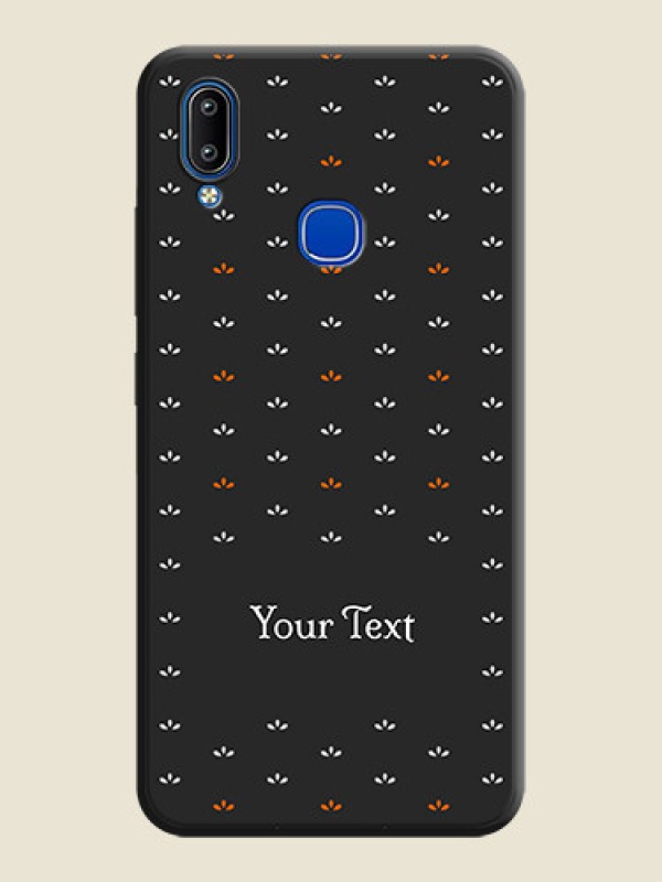 Custom Simple Pattern With Custom Text On Space Black Personalized Soft Matte Phone Covers -Vivo Y95 - alternate view