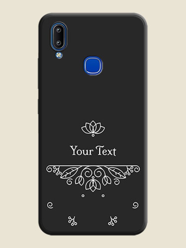 Custom Lotus Garden Custom Text On Space Black Personalized Soft Matte Phone Covers -Vivo Y95 - alternate view