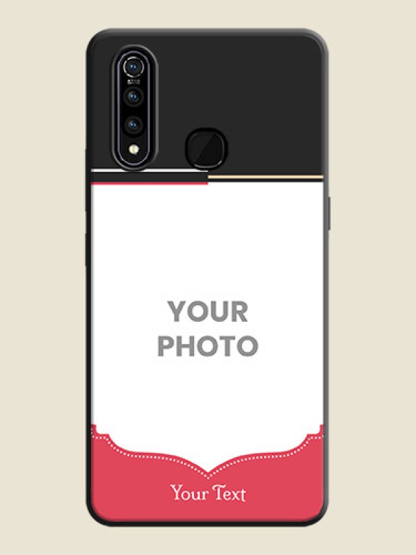 Custom Classic Plain Design with Name - Photo on Space Black Soft Matte Phone Cover - Vivo Z1 Pro - alternate view