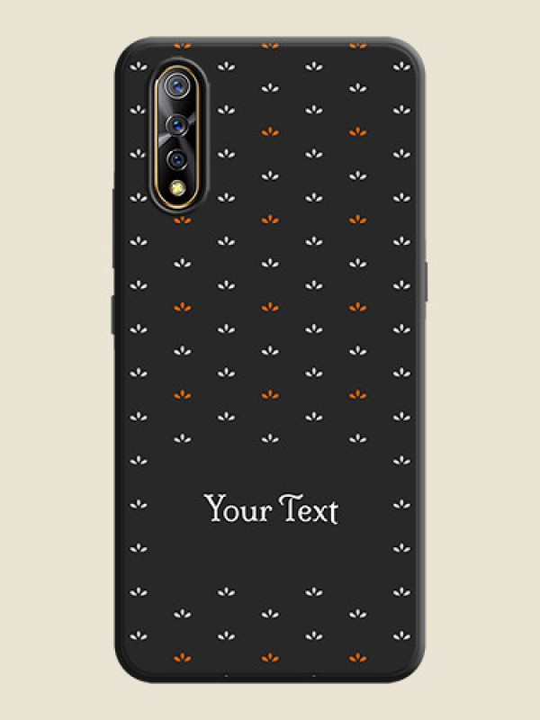 Custom Simple Pattern With Custom Text On Space Black Personalized Soft Matte Phone Covers -Vivo Z1X - alternate view