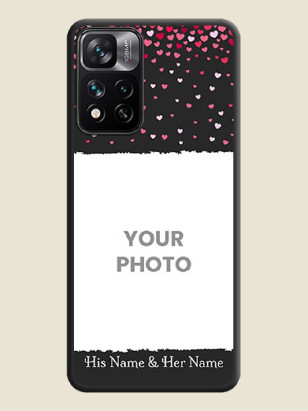 Custom Fall in Love with Your Partner  on Photo on Space Black Soft Matte Phone Cover - Xiaomi 11I 5G - alternate view
