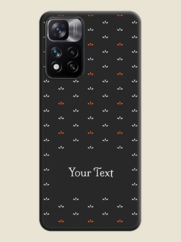 Custom Simple Pattern With Custom Text On Space Black Personalized Soft Matte Phone Covers -Xiaomi 11I 5G - alternate view