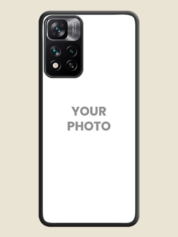 Custom Full Single Pic Upload On Space Black Personalized Soft Matte Phone Covers -Xiaomi 11I Hypercharge 5G - alternate view