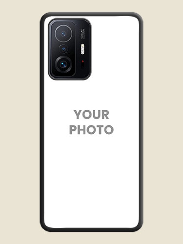 Custom Full Single Pic Upload On Space Black Personalized Soft Matte Phone Covers -Xiaomi 11T Pro 5G - alternate view