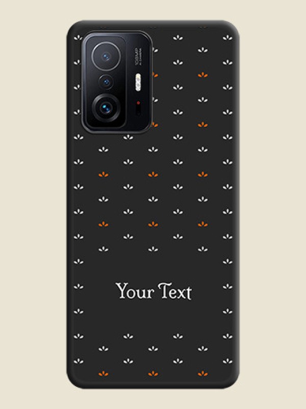 Custom Simple Pattern With Custom Text On Space Black Personalized Soft Matte Phone Covers -Xiaomi 11T Pro 5G - alternate view