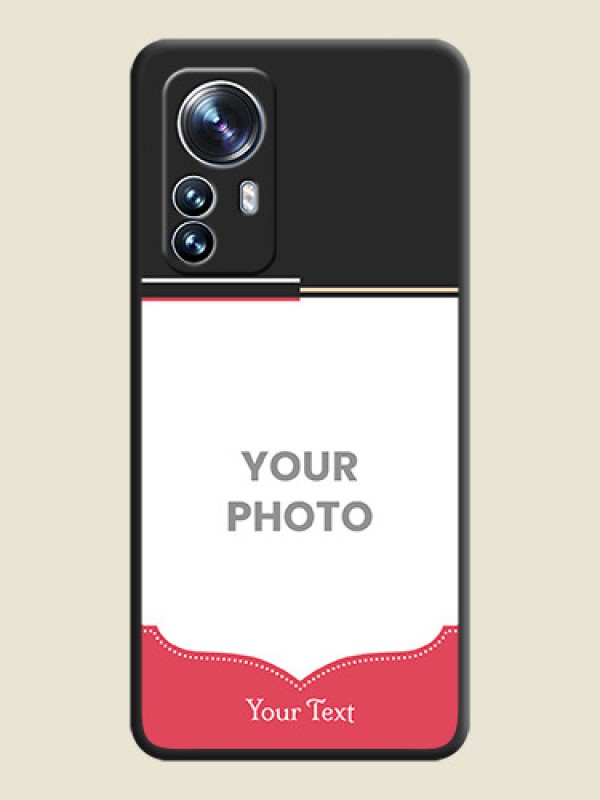 Custom Classic Plain Design with Name on Photo on Space Black Soft Matte Phone Cover - Xiaomi 12 Pro 5G - alternate view