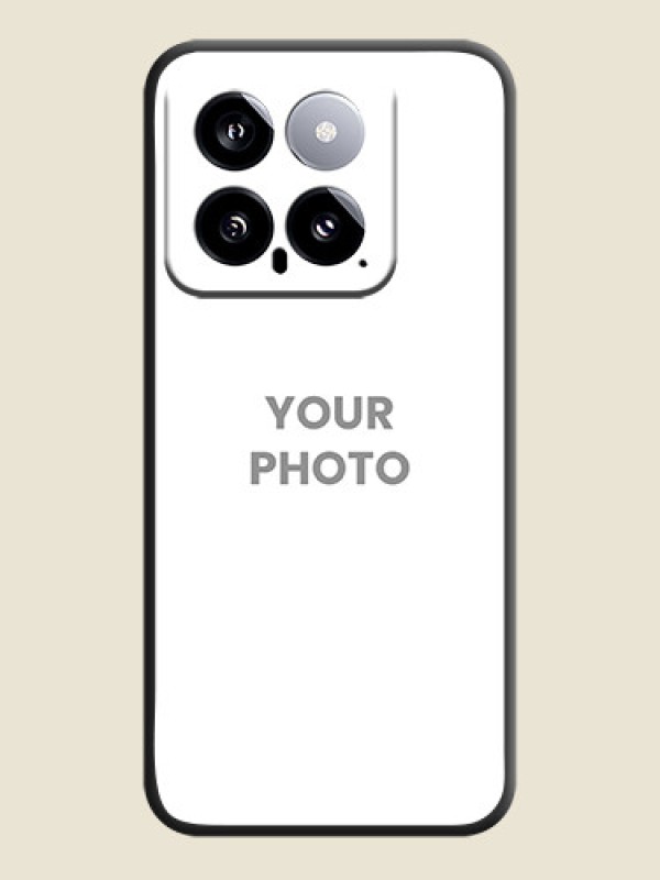 Custom Full Single Pic Upload On Space Black Personalized Soft Matte Phone Covers - Xiaomi 14 5G - alternate view