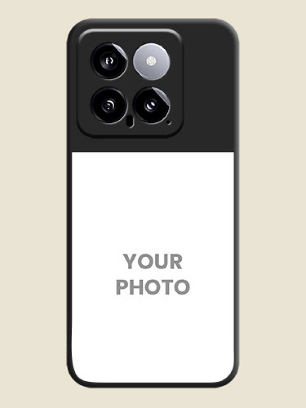 Custom Image Upload With Space Black Color On Custom Soft Matte Mobile Back Cover - Xiaomi 14 5G - alternate view
