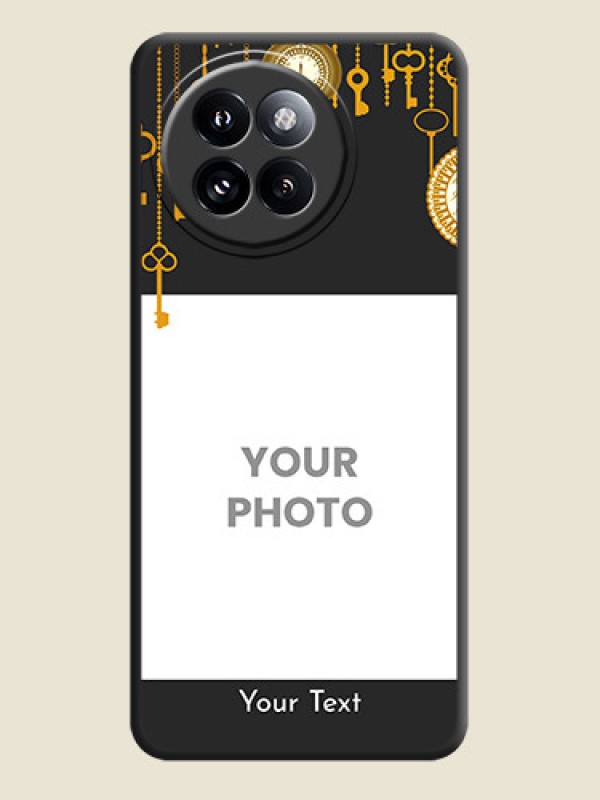 Custom Decorative Design with Text On Space Black Custom Soft Matte Mobile Back Cover - Xiaomi 14 Civi - alternate view