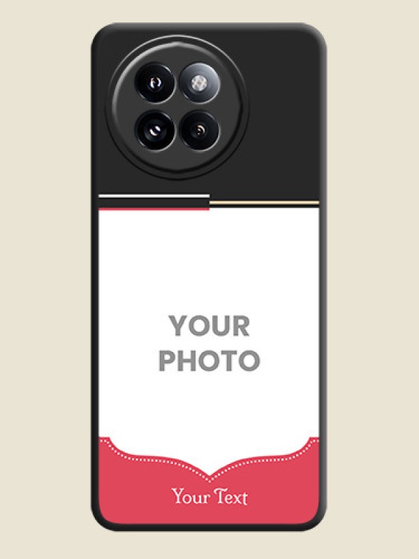 Custom Classic Plain Design with Name On Space Black Custom Soft Matte Mobile Back Cover - Xiaomi 14 Civi - alternate view