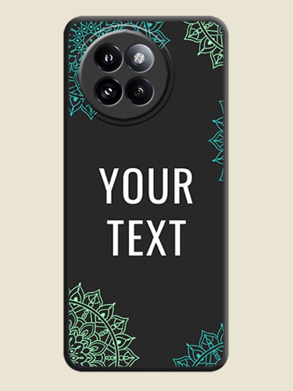 Custom Your Name with Floral Design On Space Black Custom Soft Matte Mobile Back Cover - Xiaomi 14 Civi - alternate view