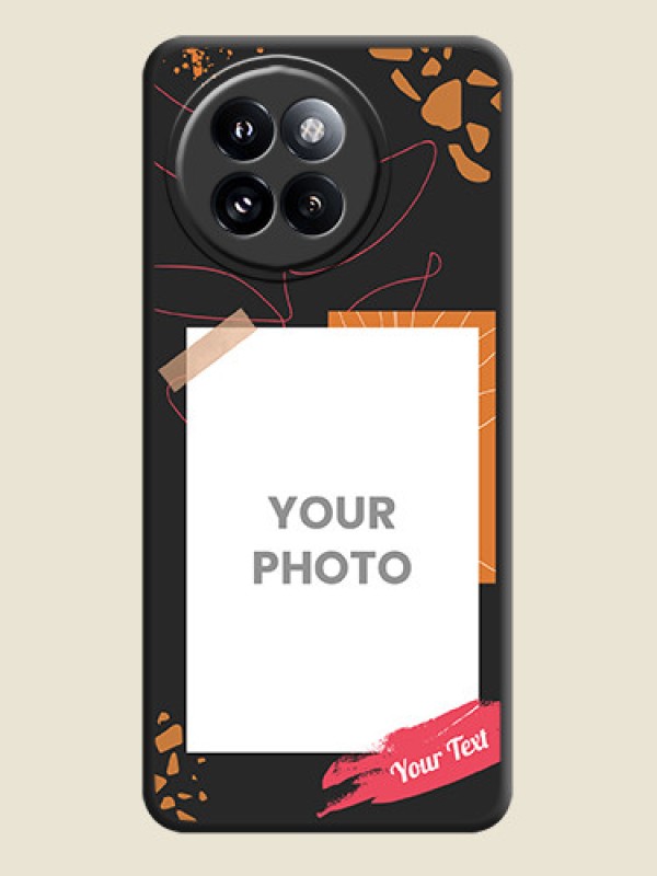 Custom Orange Photo Frame On Space Black Custom Soft Matte Mobile Back Cover - Xiaomi 14 Civi - alternate view