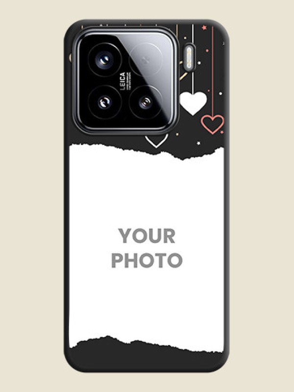 Custom Love Hangings with Splash Wave Picture On Space Black Custom Soft Matte Mobile Back Cover - Xiaomi 15 5G - alternate view