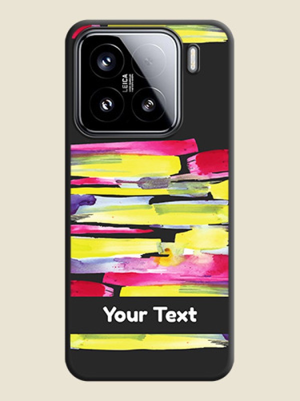 Custom Brush Coloured On Space Black Custom Soft Matte Mobile Back Cover - Xiaomi 15 5G - alternate view