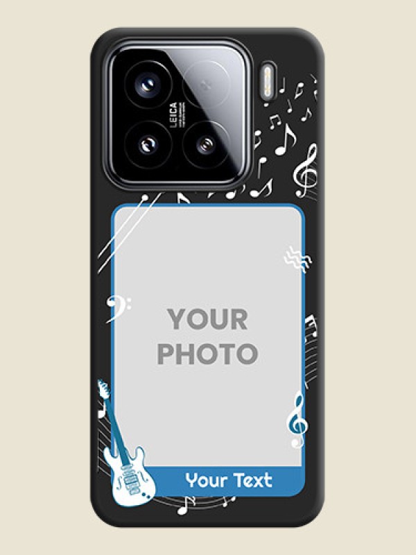Custom Musical Theme Design with Text on Photo On Space Black Custom Soft Matte Mobile Back Cover - Xiaomi 15 5G - alternate view