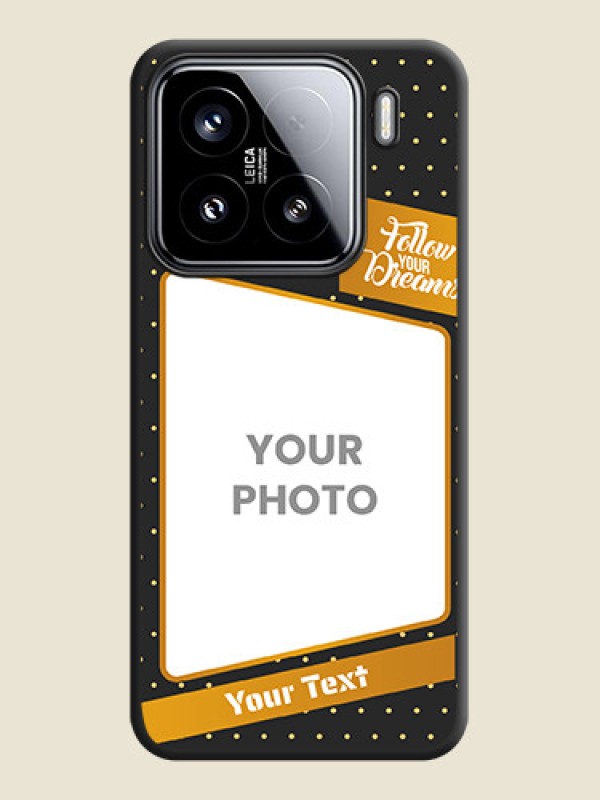 Custom Follow Your Dreams with White Dots On Space Black Custom Soft Matte Mobile Back Cover - Xiaomi 15 5G - alternate view