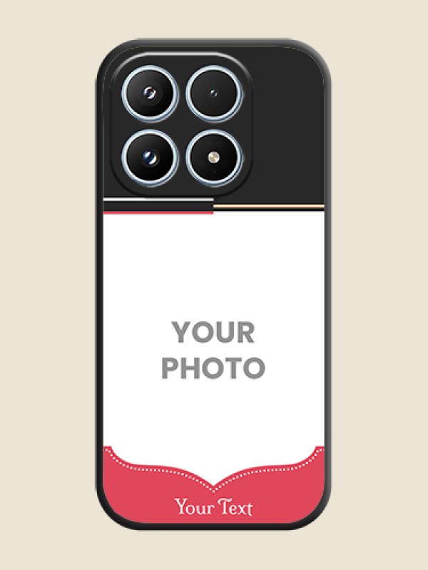 Custom Classic Plain Design with Name On Space Black Custom Soft Matte Mobile Back Cover - Xiaomi 17 5G - alternate view