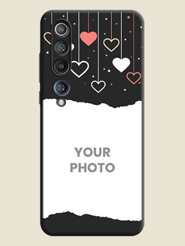 Custom Love Hangings with Splash Wave Picture on Space Black Custom Soft Matte Phone Back Cover - Mi 10 5G - alternate view