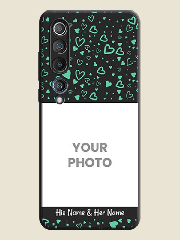 Custom Sea Green Indefinite Love Pattern - Photo on Space Black Soft Matte Mobile Cover - Mi 10 5G - alternate view