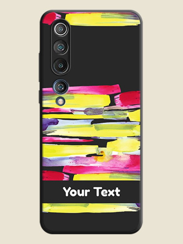 Custom Brush Coloured on Space Black Personalized Soft Matte Phone Covers - Mi 10 5G - alternate view
