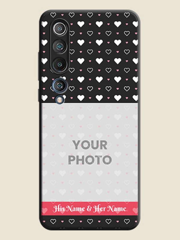 Custom White Color Love Symbols with Text Design - Photo on Space Black Soft Matte Phone Cover - Mi 10 5G - alternate view