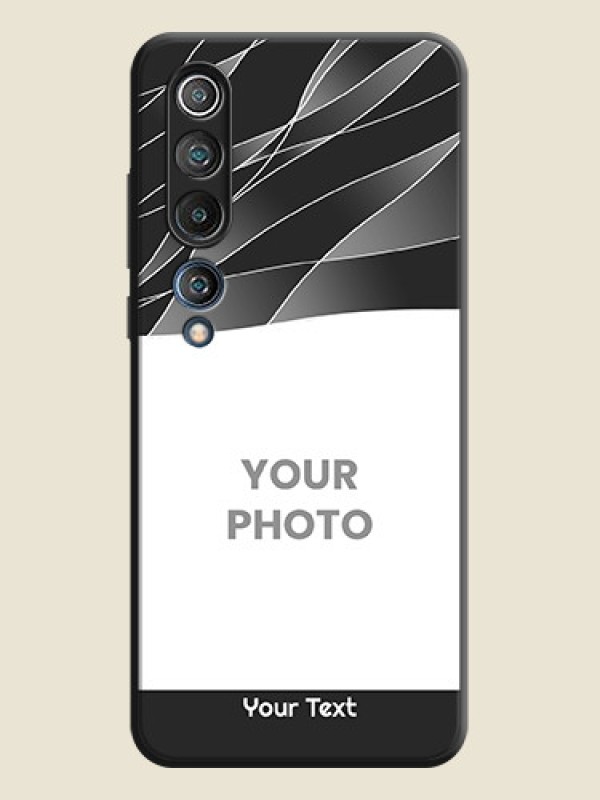 Custom Mixed Wave Lines - Photo on Space Black Soft Matte Mobile Cover - Mi 10 5G - alternate view