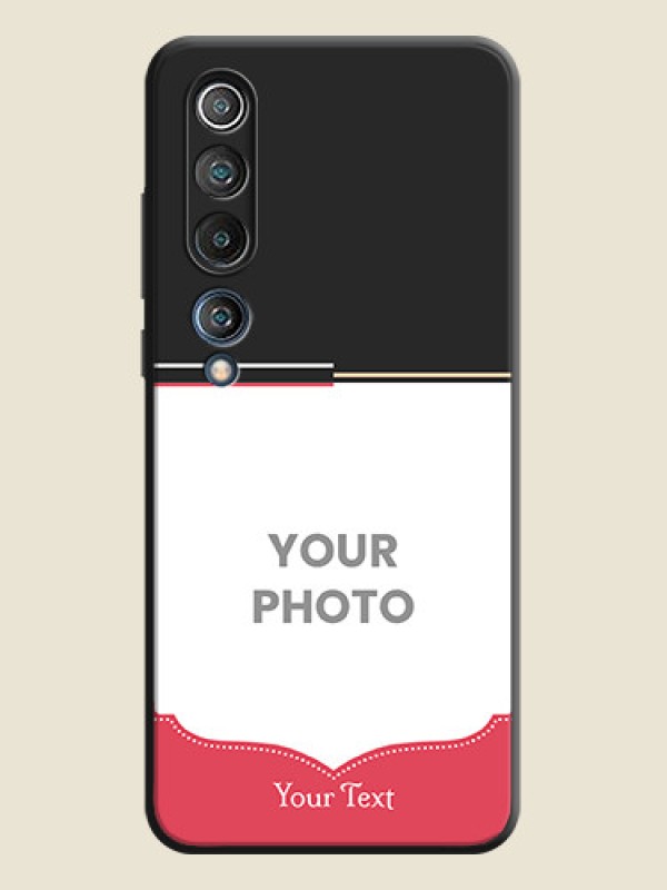 Custom Classic Plain Design with Name - Photo on Space Black Soft Matte Phone Cover - Mi 10 5G - alternate view