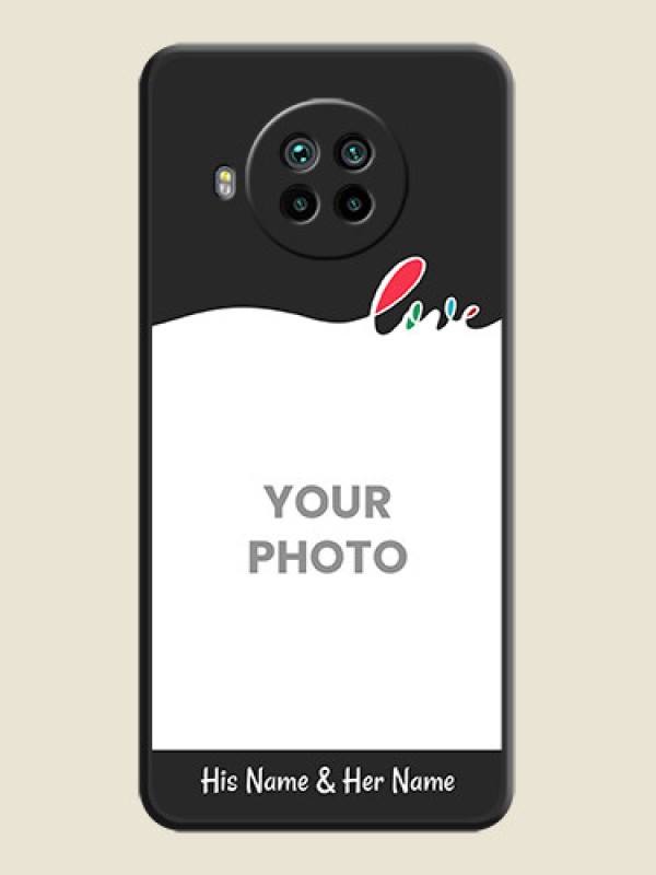 Custom Fall in Love Pattern with Picture on Photo on Space Black Soft Matte Mobile Case - Mi 10i 5G - alternate view