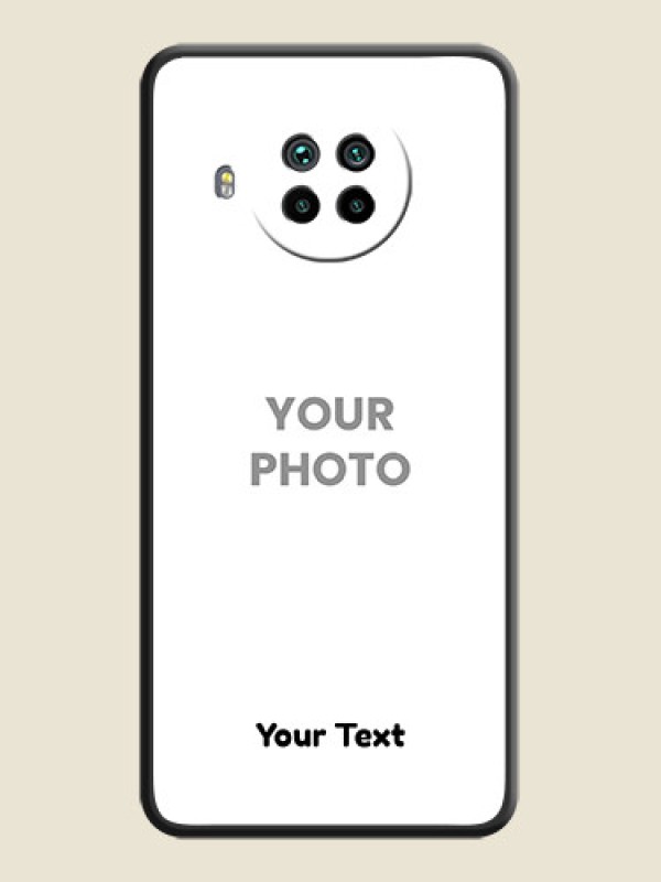 Custom Full Single Pic Upload With Text On Space Black Personalized Soft Matte Phone Covers -Xiaomi Mi 10I 5G - alternate view