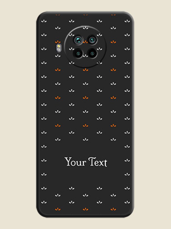 Custom Simple Pattern With Custom Text On Space Black Personalized Soft Matte Phone Covers -Xiaomi Mi 10I 5G - alternate view