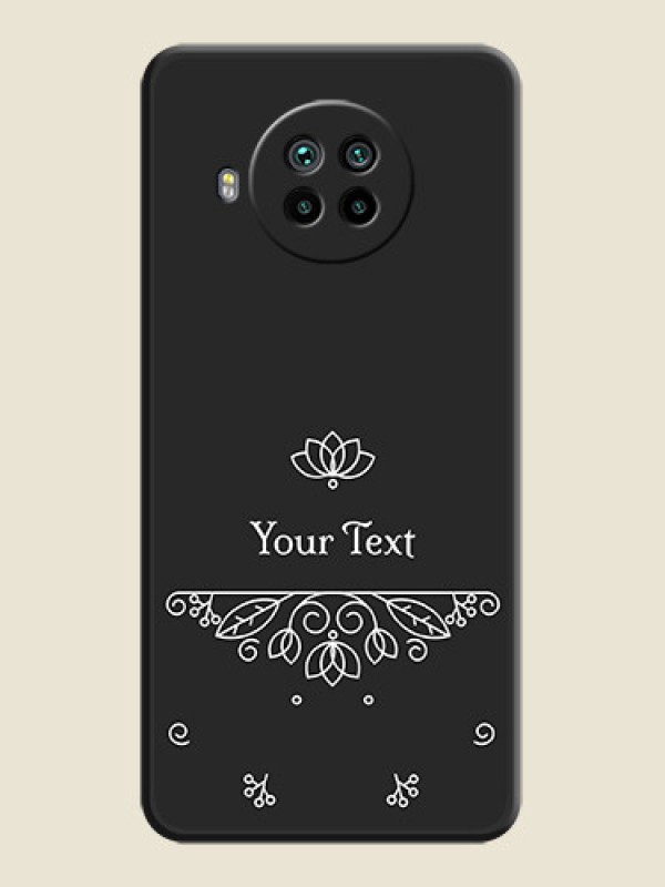 Custom Lotus Garden Custom Text On Space Black Personalized Soft Matte Phone Covers -Xiaomi Mi 10I 5G - alternate view