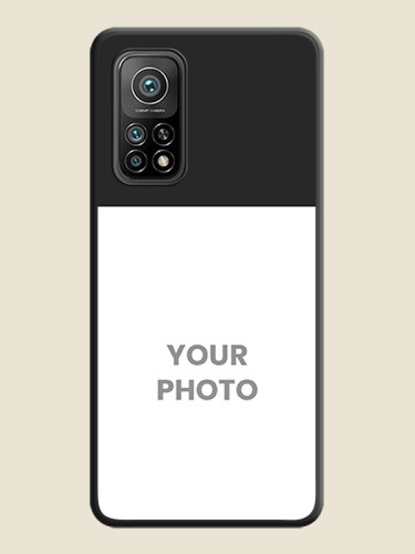 Custom Image Upload With Space Black Color On Custom Soft Matte Mobile Back Cover - Xiaomi Mi 10T Pro - alternate view
