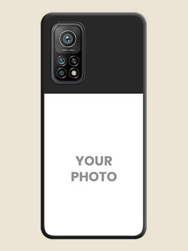 Custom Image Upload With Space Black Color On Custom Soft Matte Mobile Back Cover - Xiaomi Mi 10T - alternate view