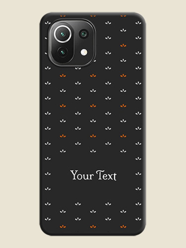 Custom Simple Pattern With Custom Text On Space Black Personalized Soft Matte Phone Covers -Xiaomi Mi 11 Lite Ne 5G - alternate view