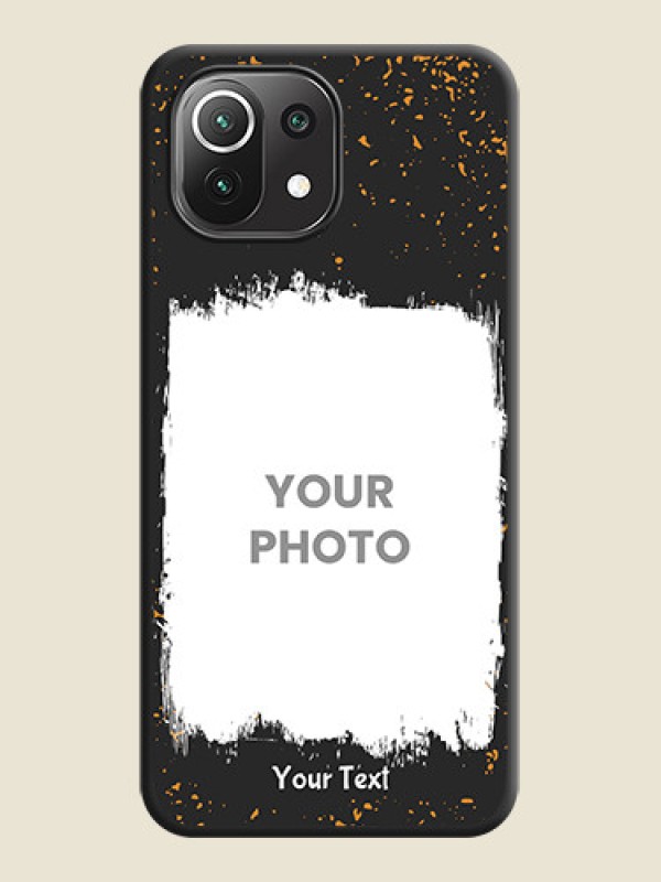 Custom Spray Free Design on Photo on Space Black Soft Matte Phone Cover - Mi 11 Lite - alternate view