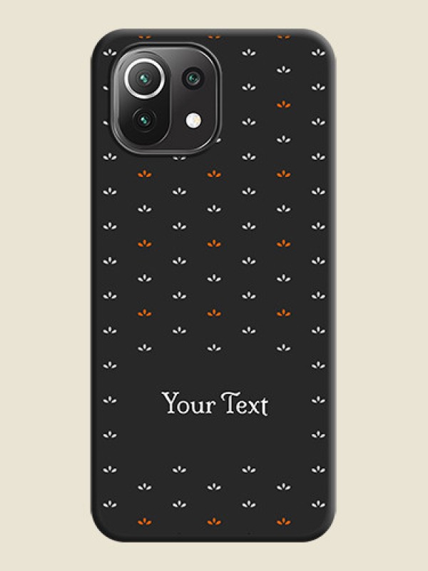 Custom Simple Pattern With Custom Text On Space Black Personalized Soft Matte Phone Covers -Xiaomi Mi 11 Lite - alternate view