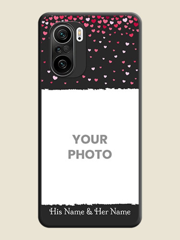 Custom Fall in Love with Your Partner  on Photo on Space Black Soft Matte Phone Cover - Mi 11X - alternate view