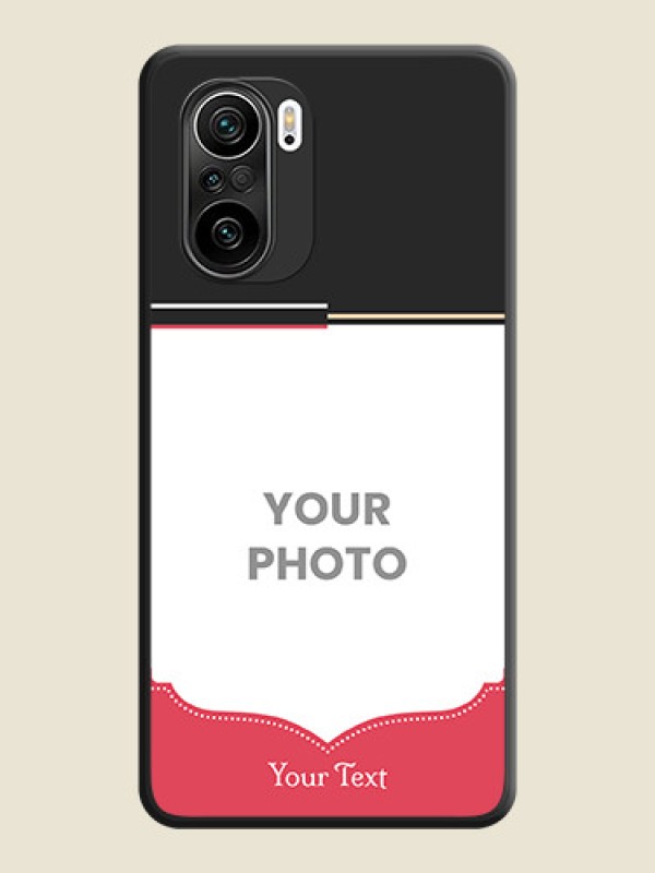 Custom Classic Plain Design with Name on Photo on Space Black Soft Matte Phone Cover - Mi 11X - alternate view