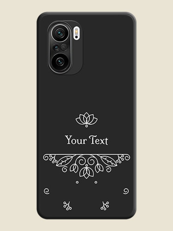 Custom Lotus Garden Custom Text On Space Black Personalized Soft Matte Phone Covers -Xiaomi Mi 11X 5G - alternate view