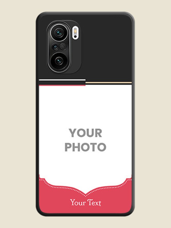 Custom Classic Plain Design with Name on Photo on Space Black Soft Matte Phone Cover - Mi 11X Pro - alternate view