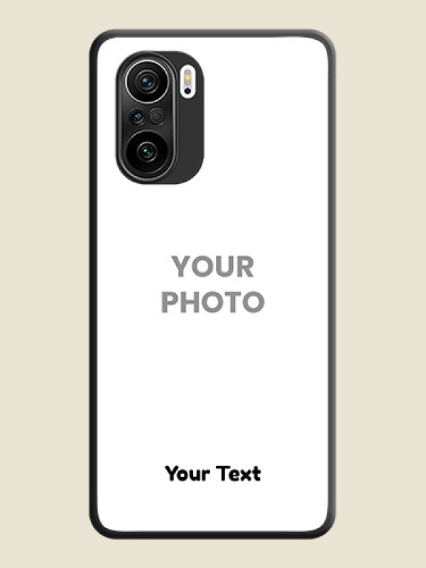 Custom Full Single Pic Upload With Text On Space Black Personalized Soft Matte Phone Covers -Xiaomi Mi 11X Pro 5G - alternate view